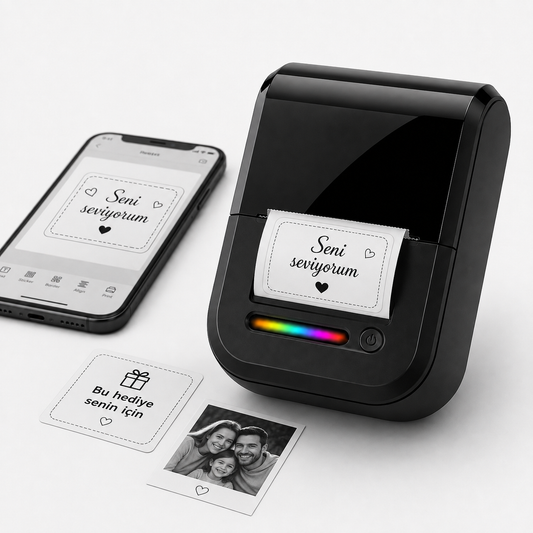 Mini Bluetooth Termal Etiket Yazıcısı
